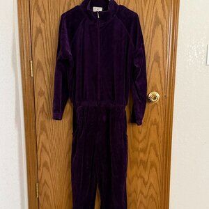Women's Essential Elements Purple Jumpsuit Size Medium